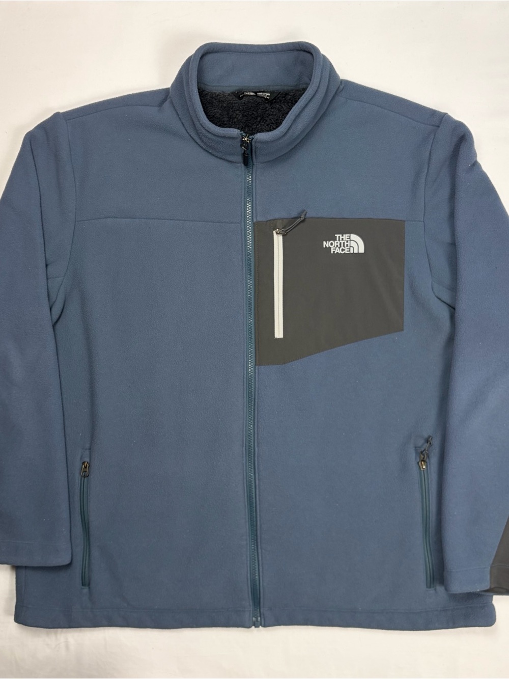 The North Face XXL Warm Sherpa Lined Fleece Jacket Blue